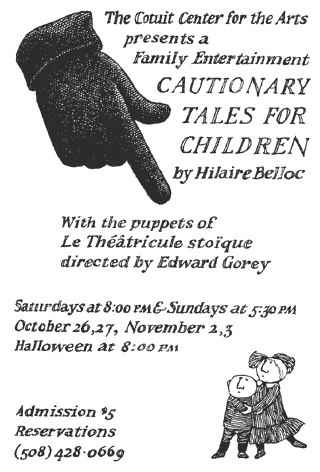 Cautionary Tales for Children Announcement Card