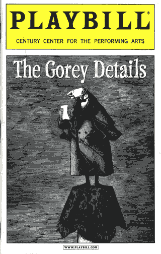 The Gorey Details Playbill Cover