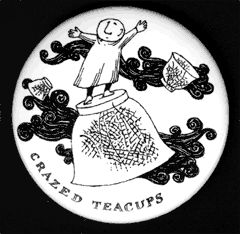 Crazed Teacups Button
