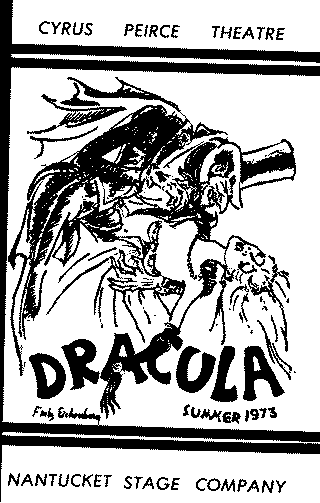 Dracula at the Nantucket Stage Company Program Cover (illustration not by Gorey)