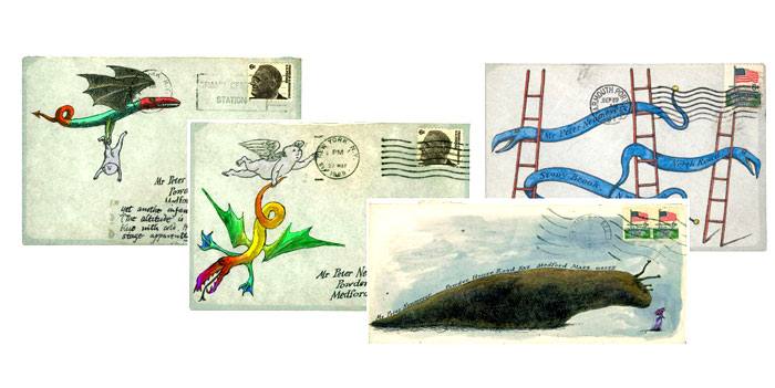 Letter art from Floating Worlds (Pomeganate, 2011)