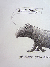 Gorey's new business card, unpublished