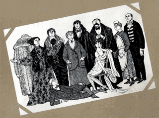 Gorey Stories at The Booth Sideboard Art